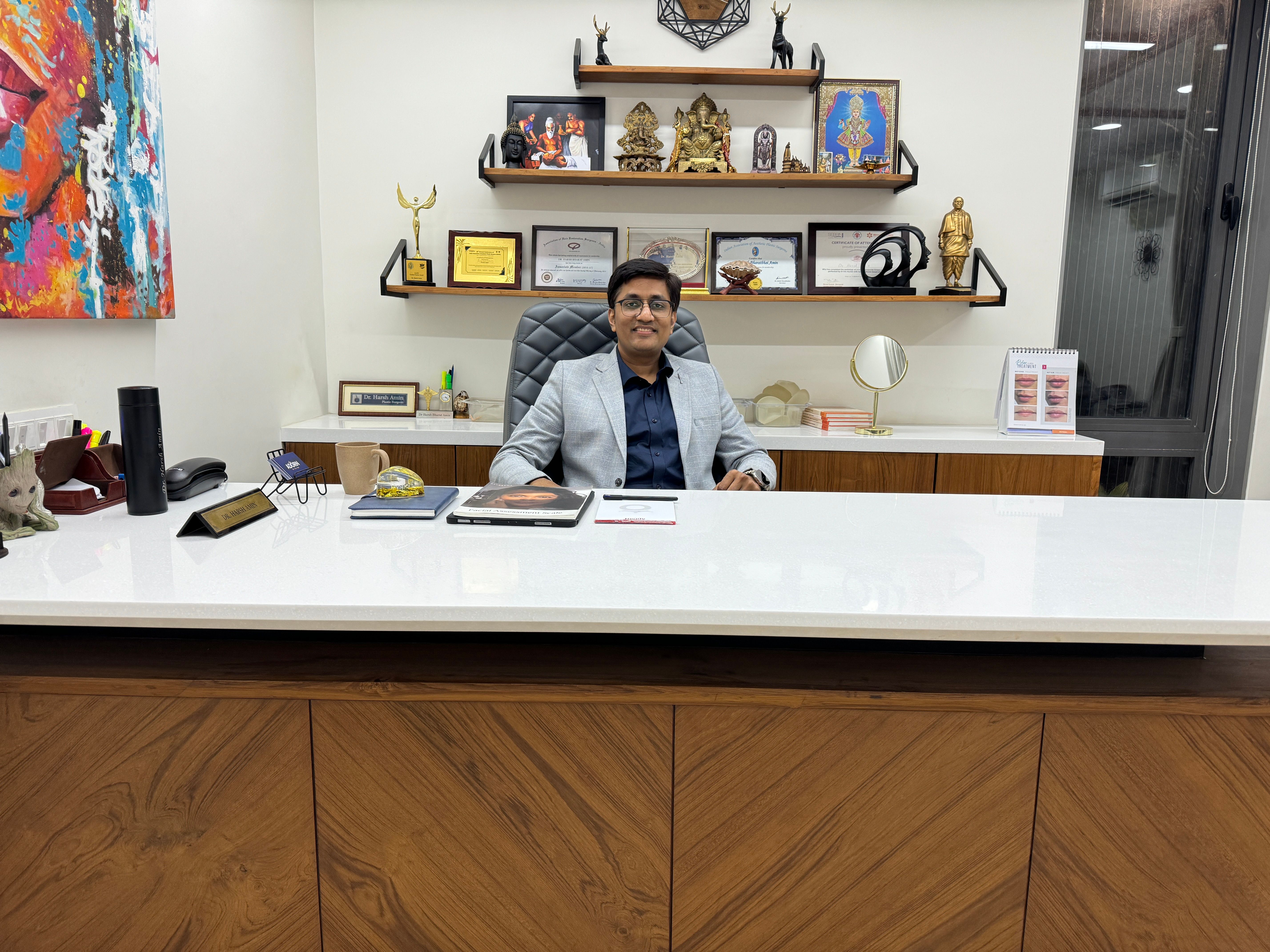 Dr Harsh Bharat Amin cosmetic plastic surgeon ahmedabad india